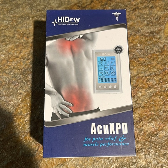 New HiDow AcuXPD TEMS device w/extra electrodes, and foot massaging flip flops - Picture 2 of 8